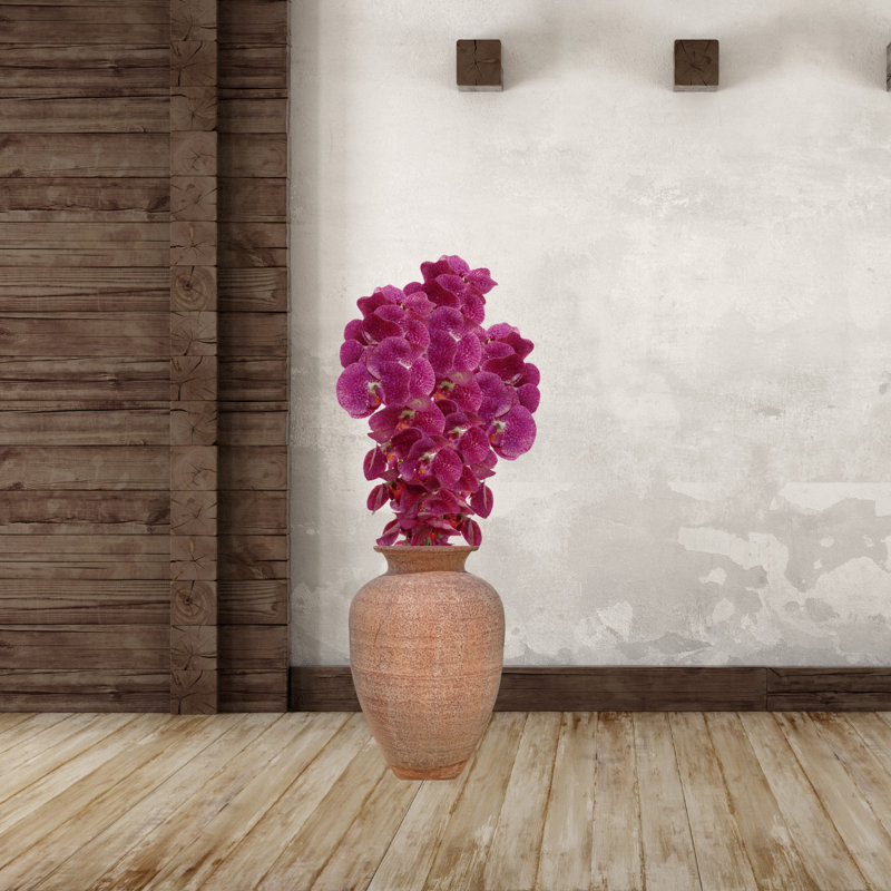 Arrangement floral orchidée en soie