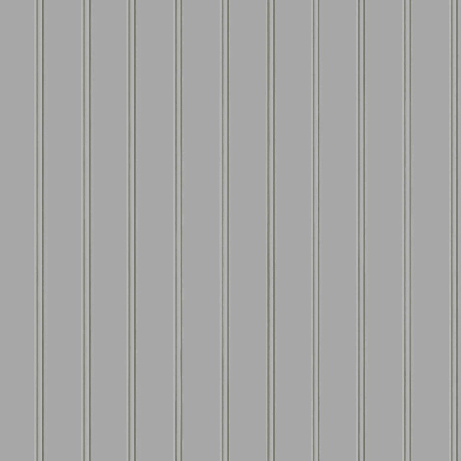 Beadboard Peel and Stick Wallpaper, Gray