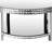 Elisete Glass Coffee Table Mirrored Top with Storage