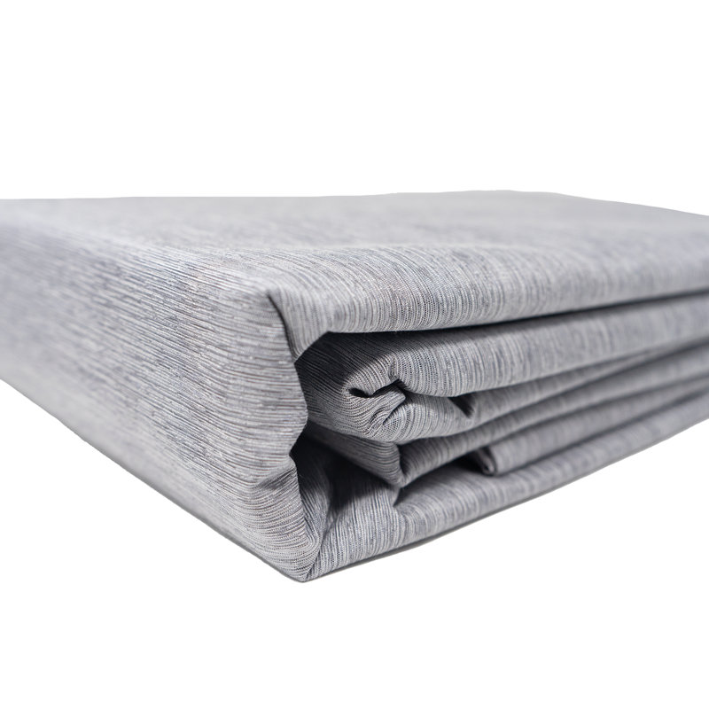 100% Polyester Thermal Blackout Pair Curtains Panel, Jersey Gray