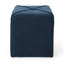 Tissu bleu marine - option de siège carré en forme de cube H 17 po x l 16,5 po x P 16,41 po x 17,4 po