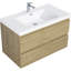 Meuble-lavabo flottant avec lavabo, mural et peu encombrant, idéal pour la conception et l'organisation de salles de bain modernes.-1776284654