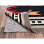 Tapis oriental tissé à la main 8 pi 4 po x 10 pi 3 po noir minuit tissé à la main, motif géométrique South American Indian Southwest