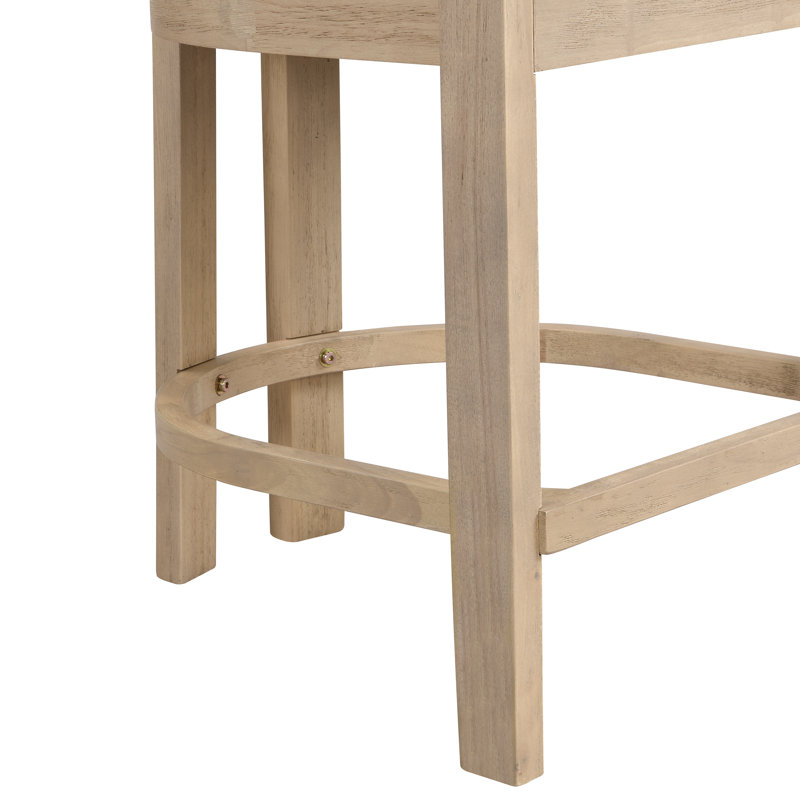 Hokku Designs Evesham 26" Wood Upholstered Barstools