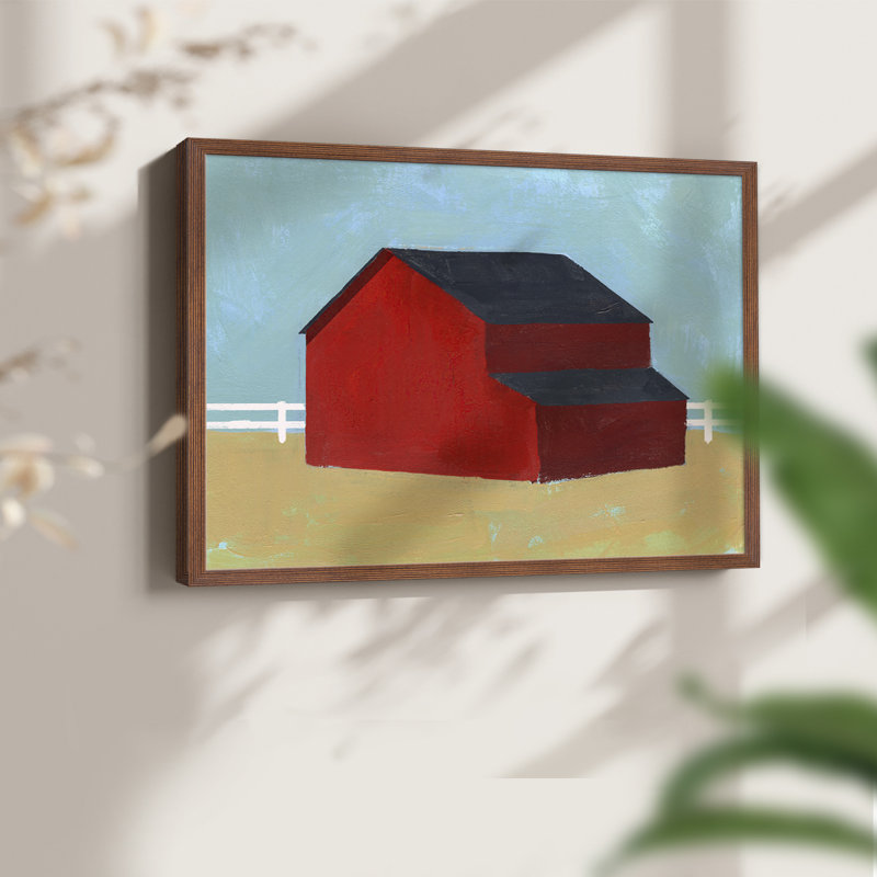 Big Red One II - reproduction encadrée, H 8 po x l 10 po, Noyer