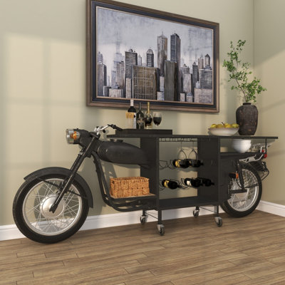 Chenita Eclectic Motorbike Bar Cart