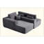 Canapé modulaire Cloud avec méridienne en forme de L et poches latérales, conception modulaire moderne, assise profonde, canapé rembourré pour le salon / la chambre à coucher, aucun assemblage requis (tissu moelleux), orienté vers la gauche-966098206-966098207