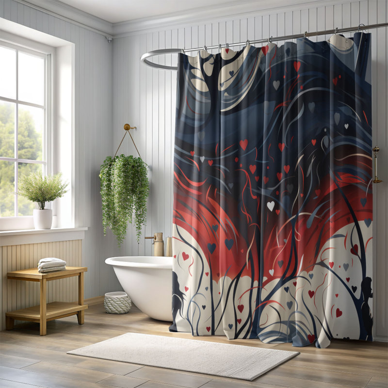 Rideau de douche Premium, H 74 po x l 71 po