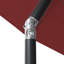 2.5M Round Patio Crank Tilt Umbrella Outdoor Garden Parasol with Base-1725046928