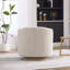 Chaises d'appoint pivotantes avec rangement, base en bois de chenille, chaise de maison moderne