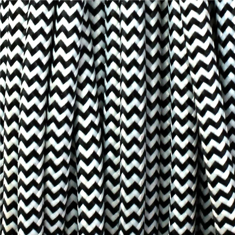 Alveda Vintage Cable, Black/White