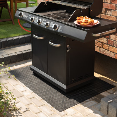 NICOMAN 120cm W x 80cm D Rubber Floor Grill Mat