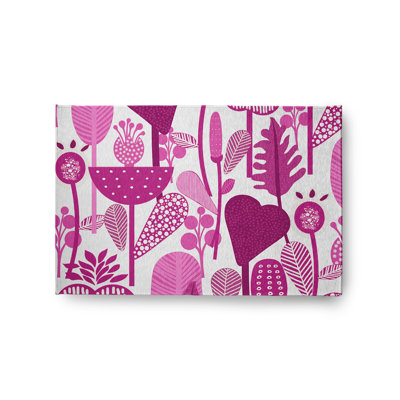 Chenille Floral Indoor Rug
