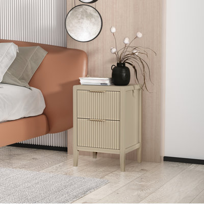 Ameenah 39 cm W Bedside Table