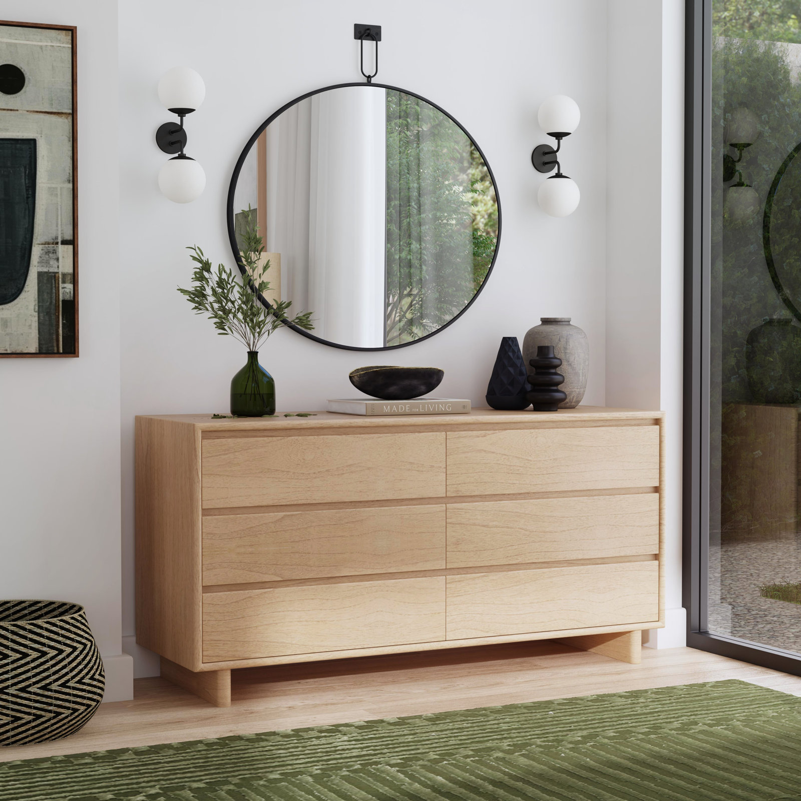 Soleil 62" Double Dresser, Natural