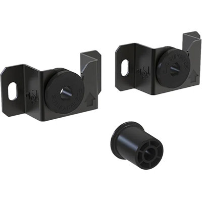 Support mural fixe pour téléviseur ELG UNI88, compatible avec les téléviseurs de 14 à 100 pouces (jusqu'à 100 kg), VESA 75 x 75 à 600 x 400 mm, système de verrouillage automatique et de dégagement rapide, profil bas (2,5 cm), compatible avec les supports plats et incurvés, noir.