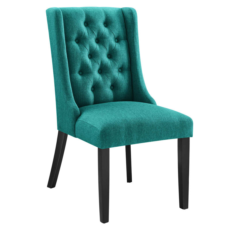Chaise rembourrée Baronet, Bleu sarcelle, 1