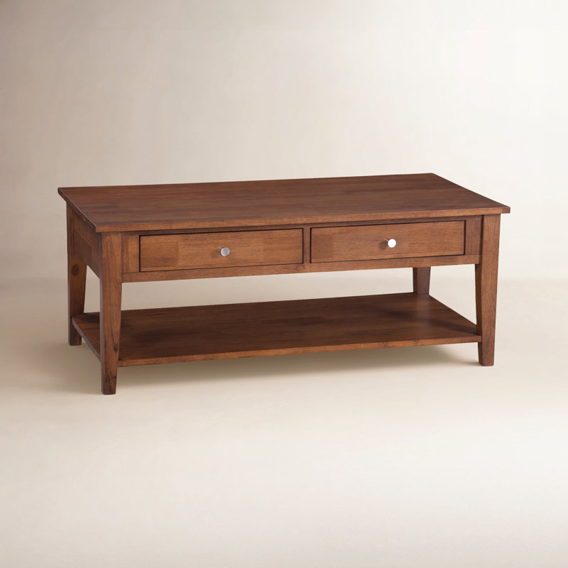East Hampton Solid Wood Cocktail Table, Havana