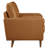 Upholstered Vegan Leather Accent Armchair-105698014