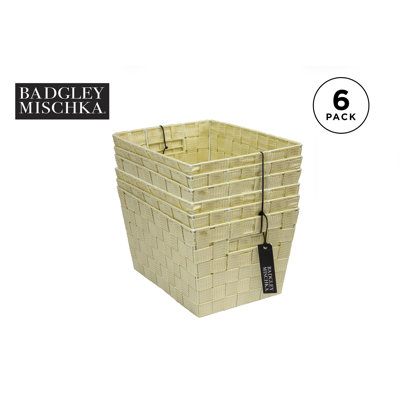 Badgley Mischka Fabric Basket