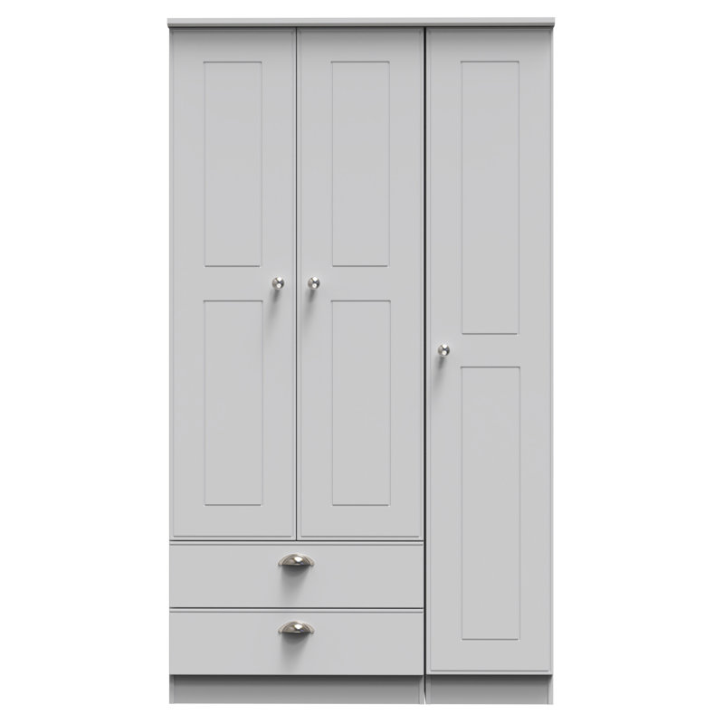 Conners Manufactured Wood Wardrobe, Grey Matt