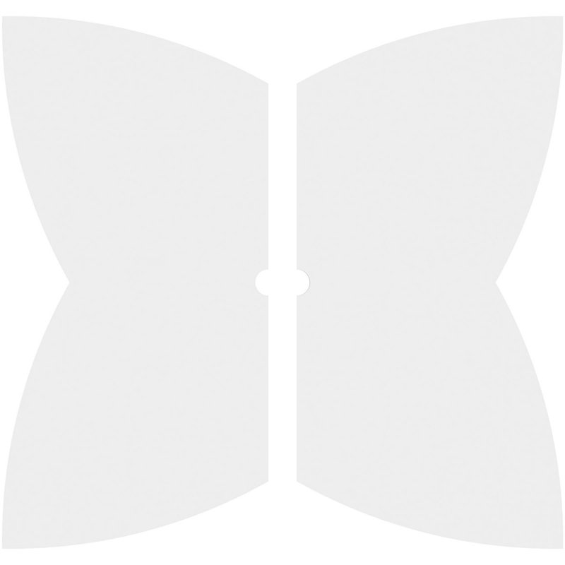 Médaillon de plafond contemporain en PVC de qualité architecturale Cosmo, H 1 po x l 20 po x P 20 po