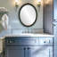OVALCREST - Miroir mural ovale biseauté pour la décoration intérieure - Style Athena - Abat-jour argenté - Dimensions extérieures 18 x 22-73097411-73097421