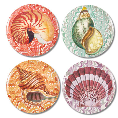 Assiettes latérales Hashimoto S / 4 assorties