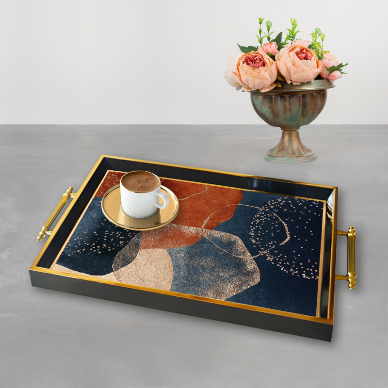 Élégant plateau en verre de 19,7 po x 11,4 po x 1,4 po | Fabrication 100% verre durable | Facile à nettoyer avec un chiffon humide | Idéal pour le service, la présentation décorative et l'organisation | Ajout élégant à la décoration intérieure