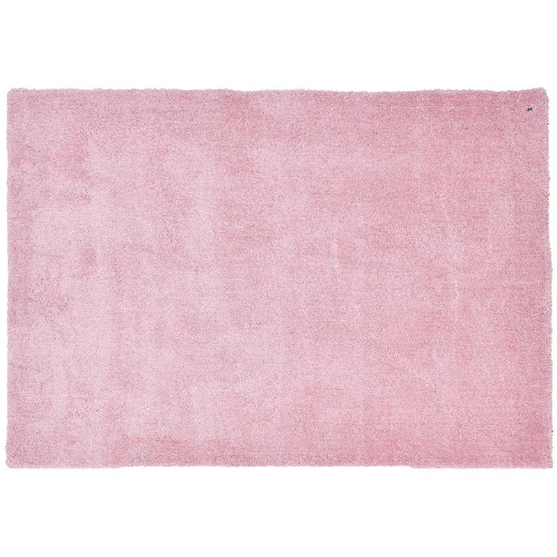 Cozy Handmade High Pile Pink Rug, Rectangle 160 x 230cm