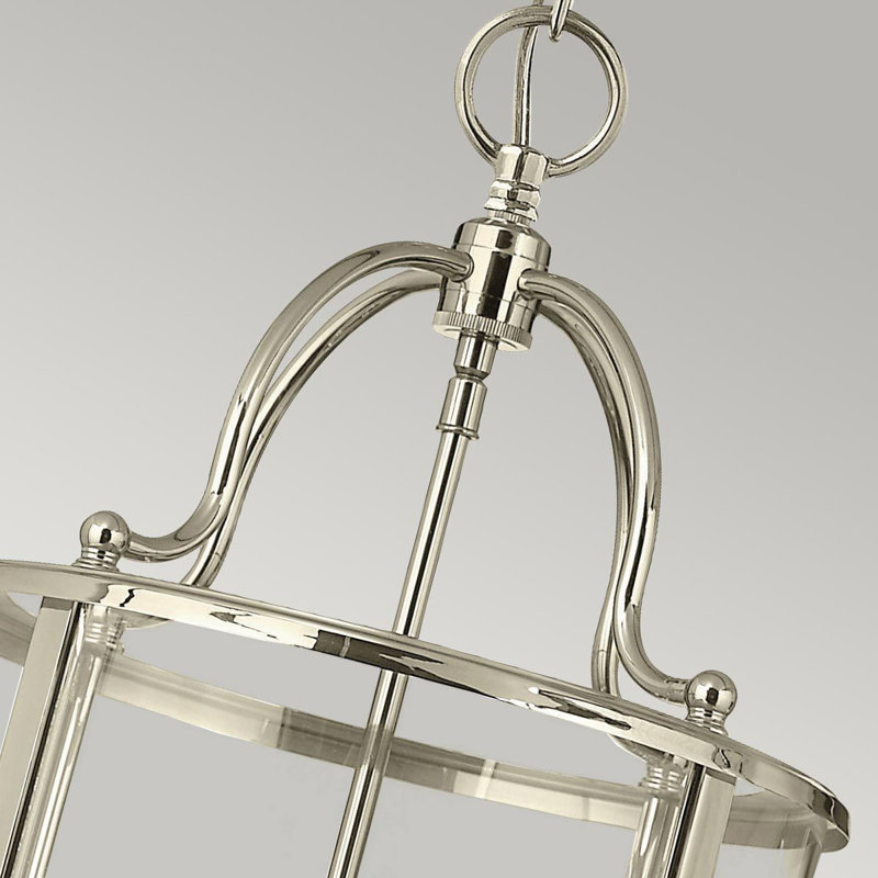 Streeter 4 - Light Polished Nickel Drum Pendant