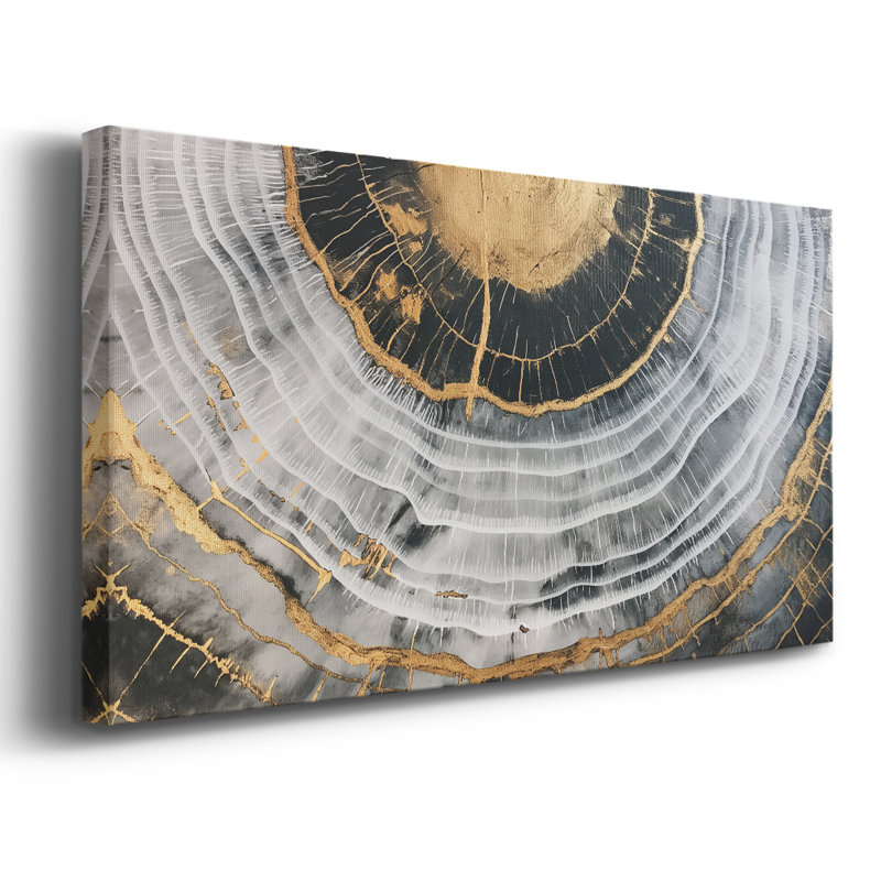 Abstract Series 3 #XXI-Gallery Wrapped Canvas, 16" H x 32" W