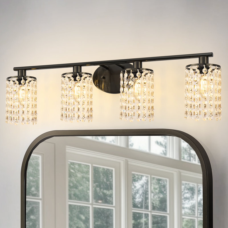 Luminaires de salle de bain Ayushma, Noir, 4