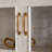 White+Brownness Solid Wood+Iron+Glass Display Cases