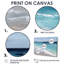 «Blue and White Coastal Beach Wonder», reproduction d'art sur toile, bord de mer blanc-2030770465-2030770471-2030770475