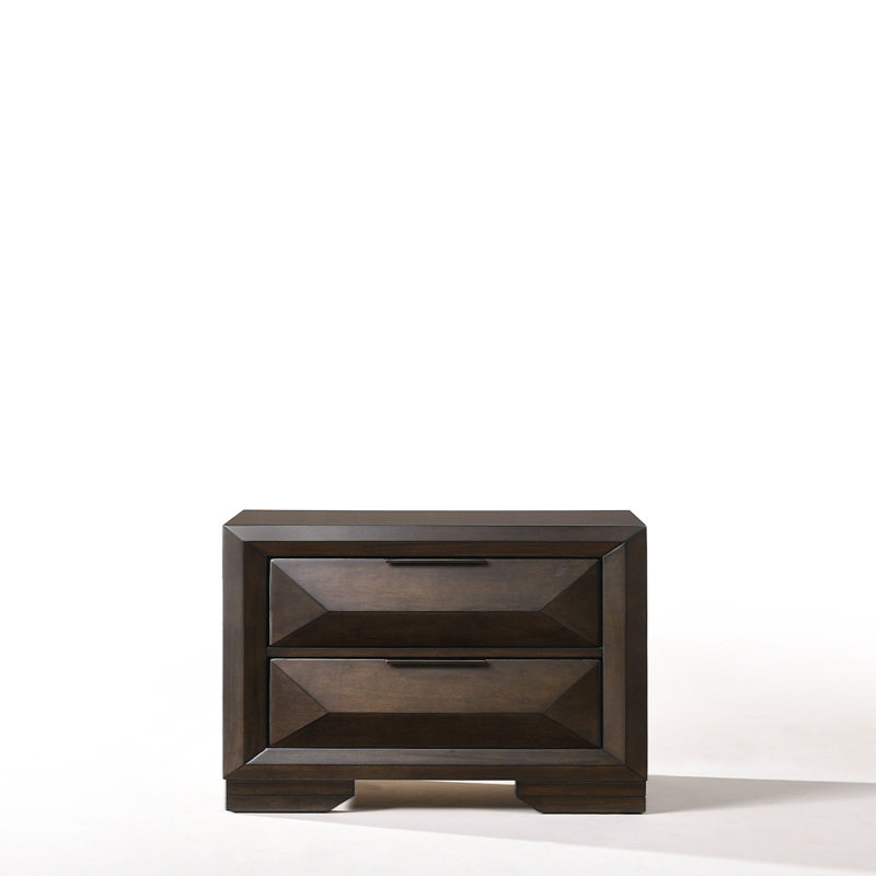 Table de chevet 2 tiroirs Cemya