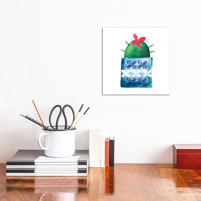 Colorful Cactus IV by Northern Lights - Wrapped Canvas Gallery-Wrapped Canvas Giclée, 30.48 cm H x 30.48 cm W