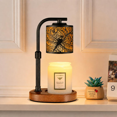 Lampe de bougie chauffe-bougie avec minuterie libellule électrique