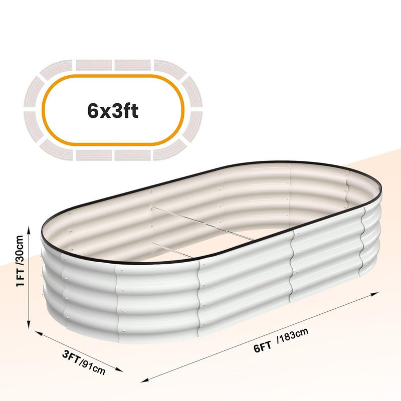 Raised Garden Bed, Beige