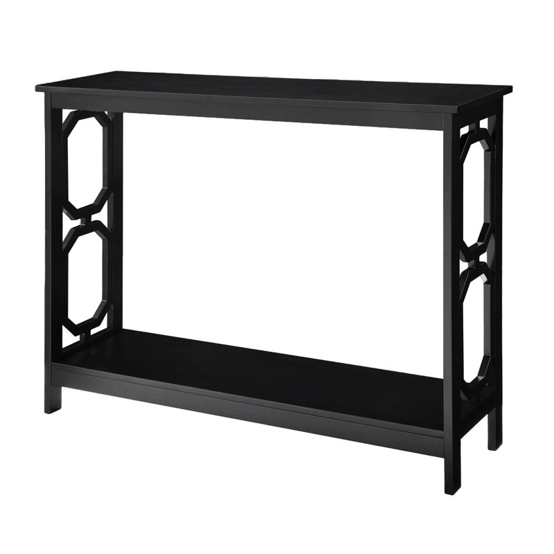 Console avec tablette 39,5 po Jeneil - Minburn, Noir, noir, noir, noir