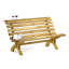 Lauryn Solid Wood Pine Outdoor Bench