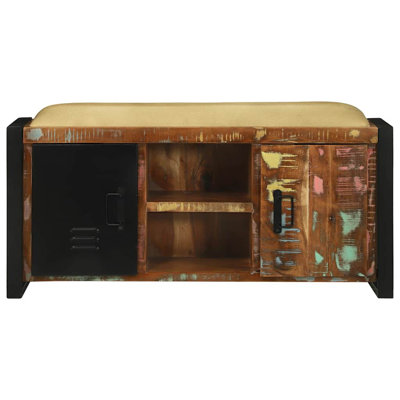 Solid Wood Storage Bench