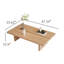 Table basse rectangulaire en bois de 47 po, table basse de style campagnard pour salon, bureau personnel, appartement-249041545