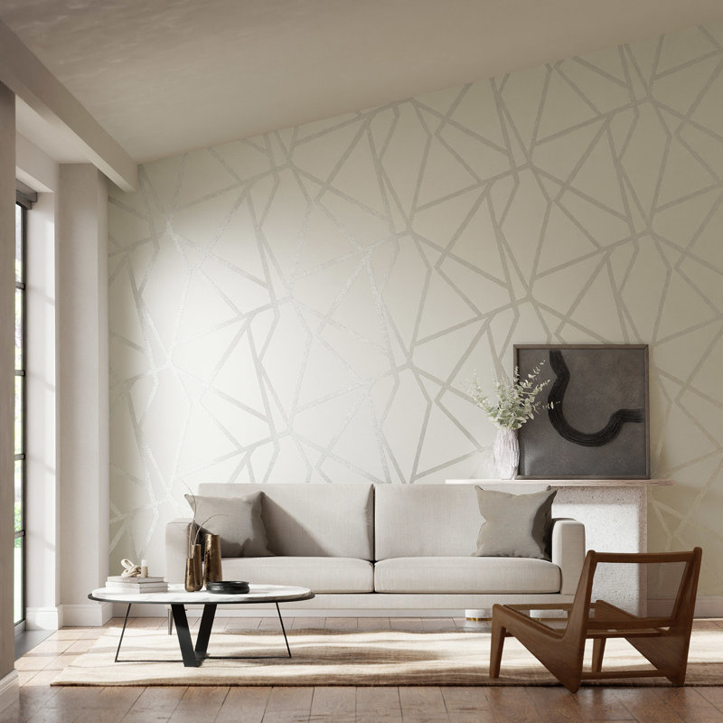 Sumi Shimmer 10.05m x 68.6cm Wallpaper Roll, Linen/Stone