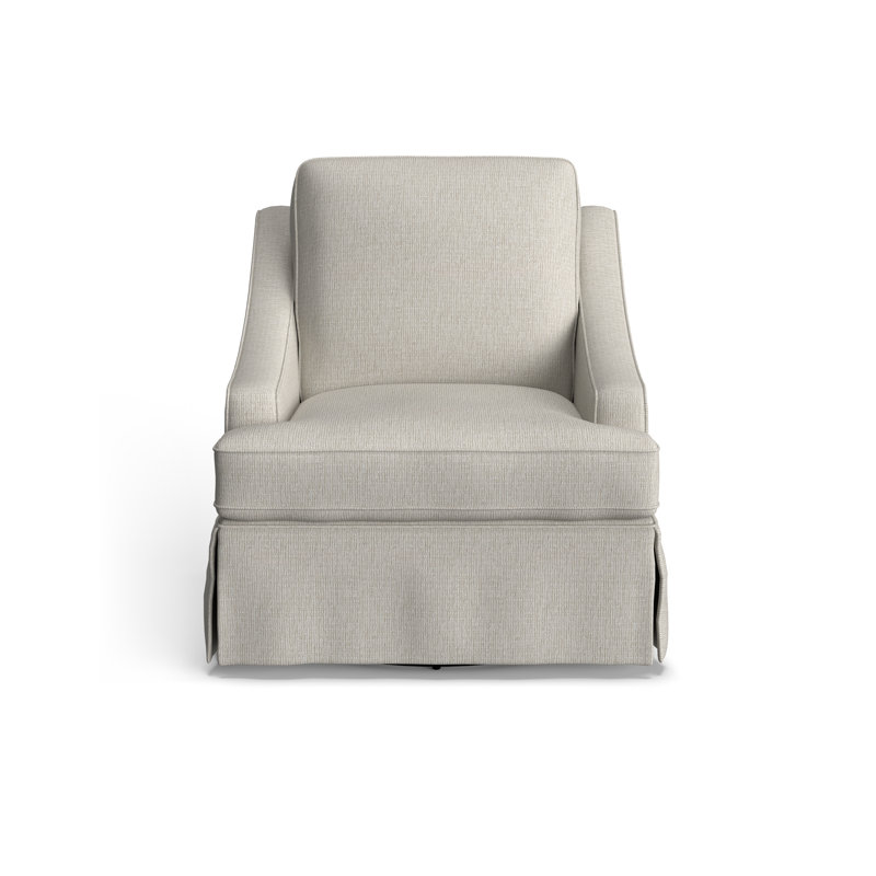 Fauteuil tournant Allerton, Chenille Radical Performance Craie