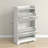 Slim Shoe Cabinet For Entryway, Farmhouse Hidden Shoe Storage Cabinet With 2 Flip Drawers And Adjustable Shelves For 8 Pairs Of Shoes