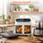 4.5-Quart White Touch Control 1 -Baskets Air Fryer-129303371