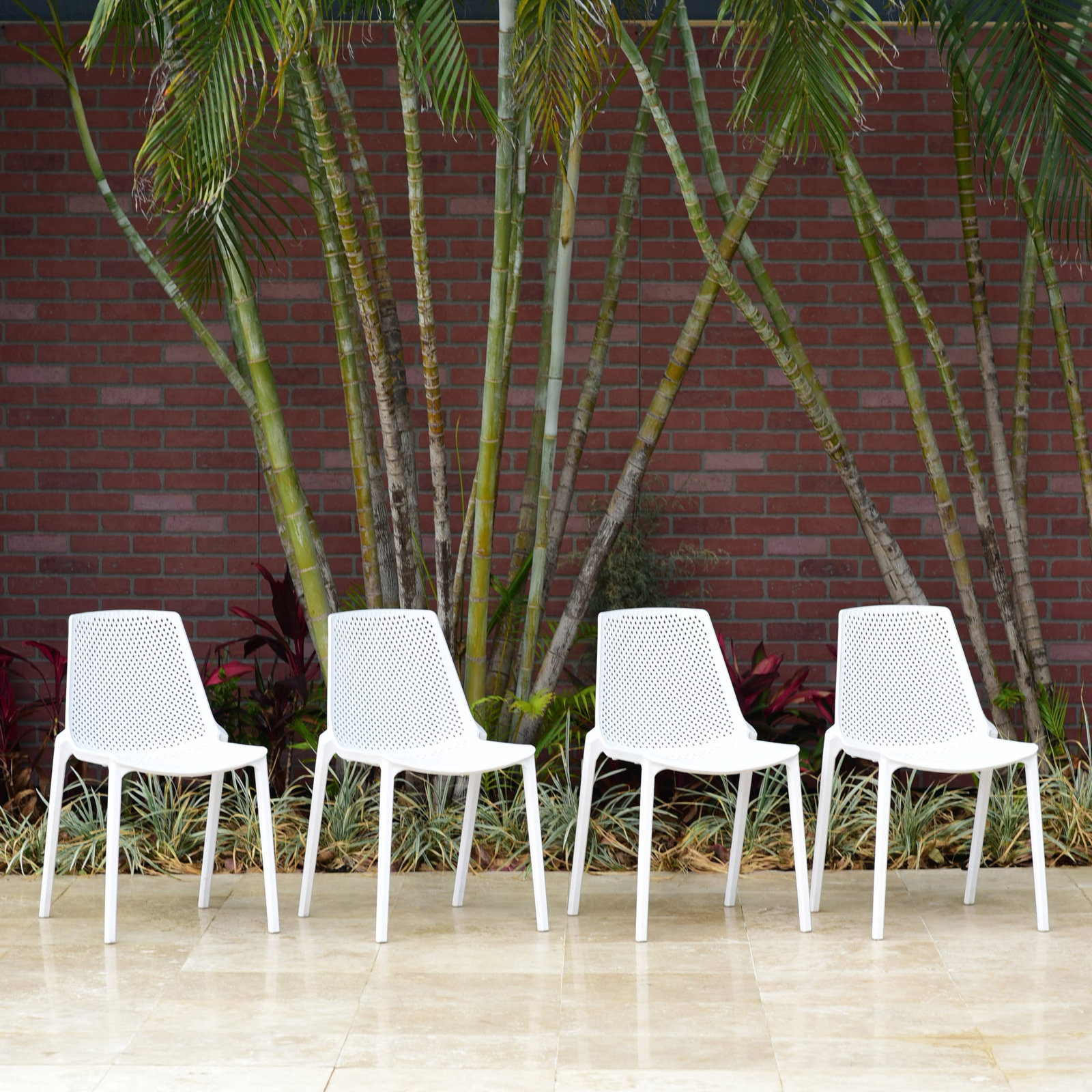 Anautica 76" Eucalyptus Patio Dining Set