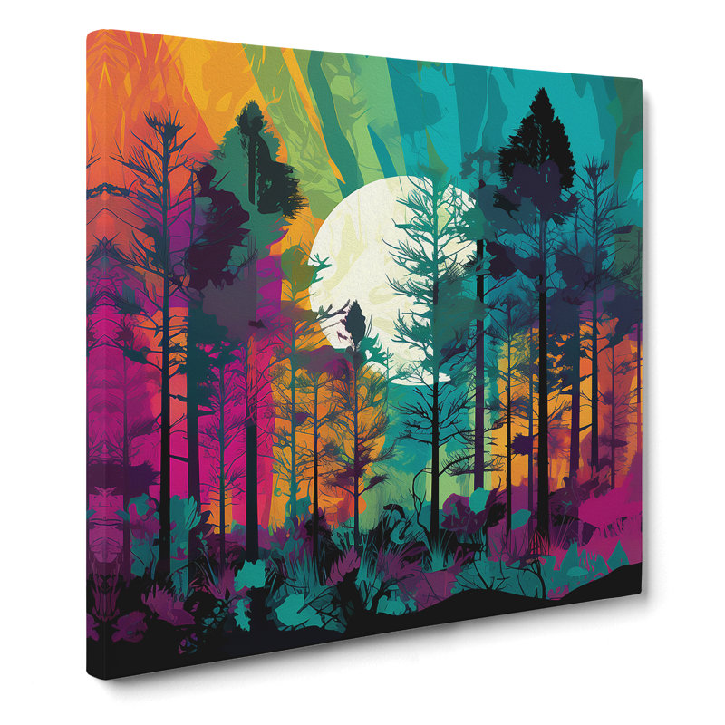 Forest Pop Art - Wrapped Canvas