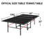 Ensemble de table de ping-pong portable pliable de 9 pi de taille moyenne pour l'intérieur avec filet, raquettes et balles-124241960-124241965